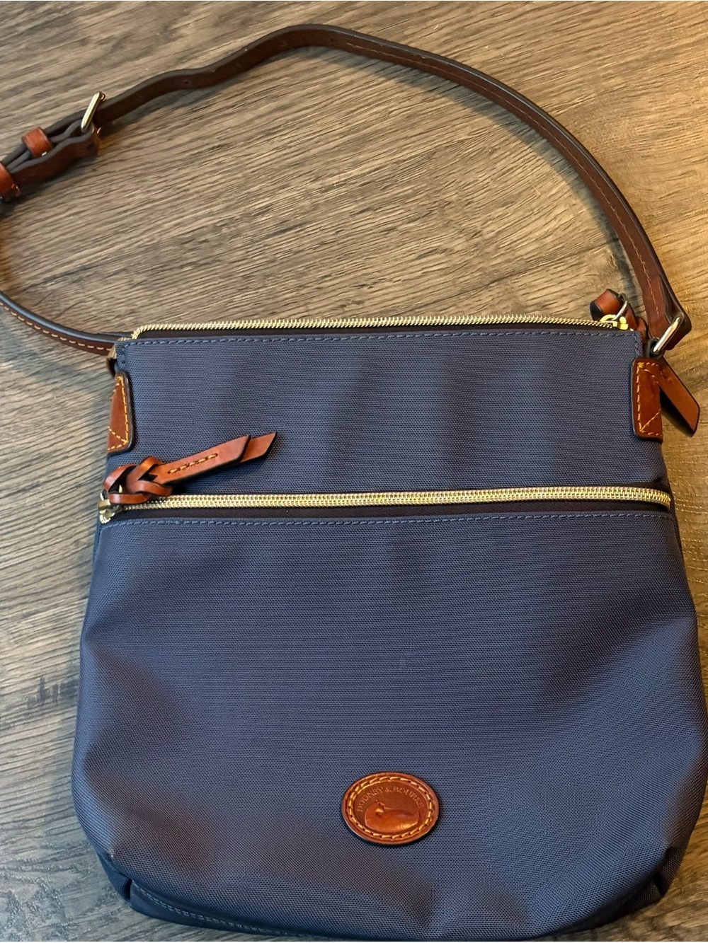 Dooney and Burke Everyday Blue Nylon Shoulder Bag